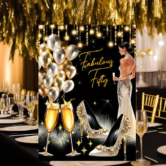 Fantastisches Birthday Gold Creme Champagne Dress Einladung