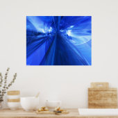 Fantastisches Blau Poster (Küche)