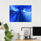 Fantastisches Blau Poster (Heimbüro)