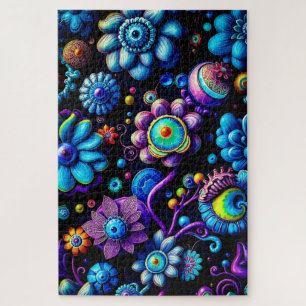 Fantastisches Blumenblut - Alien Flora Puzzle