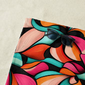 Fantastisches Blumenmuster in Türkis & Berry Strandtuch (Beispiel)