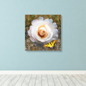 Fantastisches Blumenposter Leinwanddruck (Insitu (Holzboden))