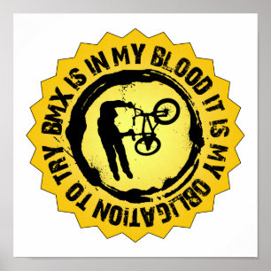 Fantastisches BMX-Siegel Poster