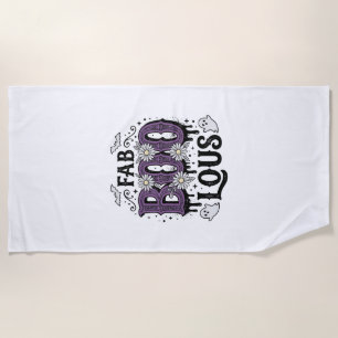 Fantastisches Boo Halloween Vintage Geist Shirt De Strandtuch