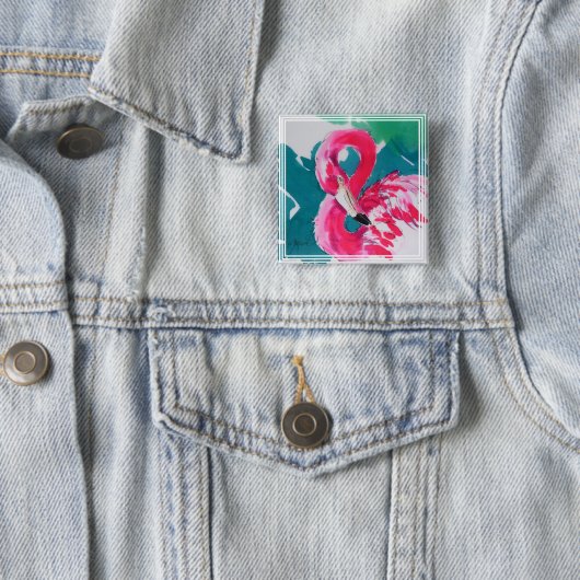 Fantastisches Button Flamingo Art (Beispiel)