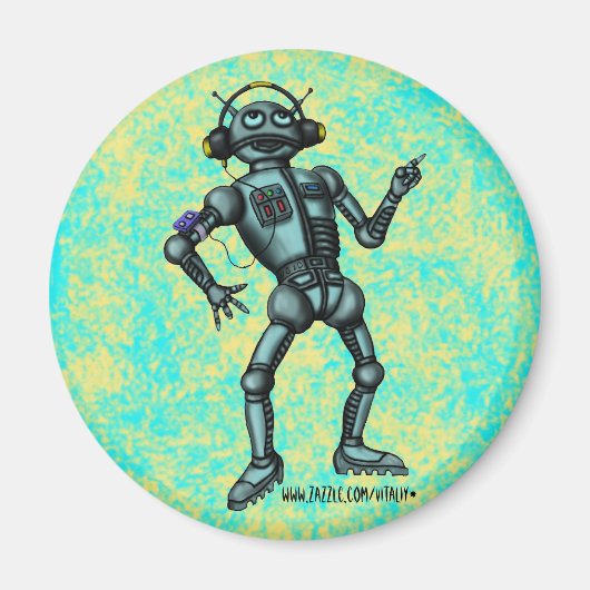 Fantastisches Design für Musikroboter Magnet (Vorne)