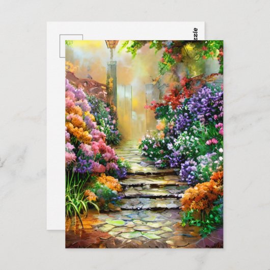 Fantastisches Detail 8k Auflösung Afremov Postkarte (Vorne/Hinten)