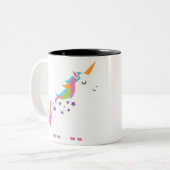 Fantastisches Einhorn Zweifarbige Tasse (Vorderseite Links)