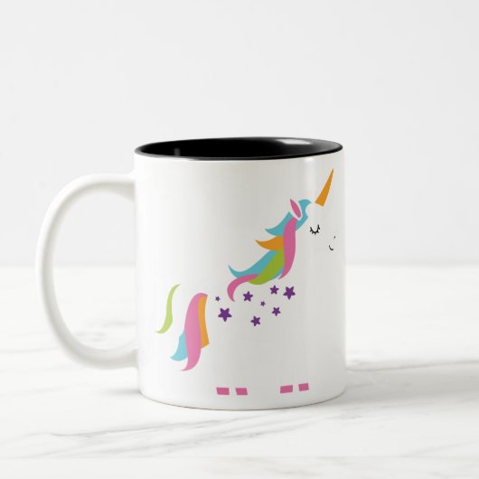 Fantastisches Einhorn Zweifarbige Tasse (Links)