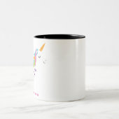 Fantastisches Einhorn Zweifarbige Tasse (Mittel)
