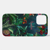 Fantastisches Fabulous Midnight Rainforest Monogra Case-Mate iPhone Hülle (Rückseite (Horizontal))