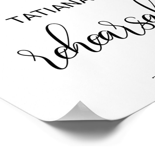 Fantastisches Fall Floral Probe Dinner Willkommen Poster (Ecke)