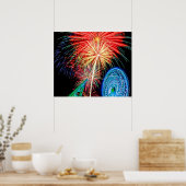 Fantastisches Feuerwerk-Poster Poster (Küche)
