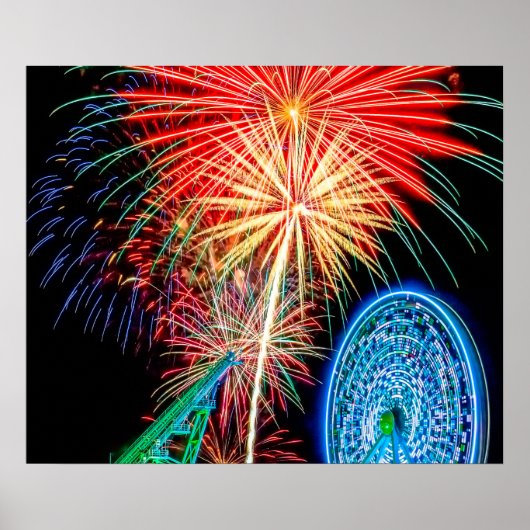 Fantastisches Feuerwerk-Poster Poster (Vorne)