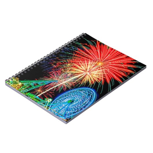 Fantastisches Fireworks-Notebook Notizblock (Linke Seite)