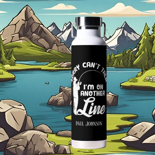 Fantastisches Fischerwort Kunst hinzufügen Trinkflasche