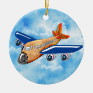 Fantastisches Flugzeug Keramikornament