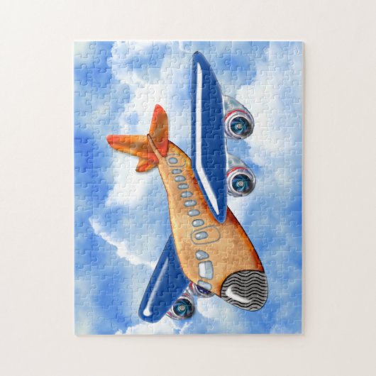 Fantastisches Flugzeug Puzzle (Vertikal)