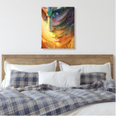 Fantastisches Frauenportrait Leinwanddruck (Insitu (Schlafzimmer))
