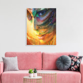 Fantastisches Frauenportrait Leinwanddruck (Insitu (Wohnzimmer))