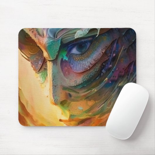 Fantastisches Frauenportrait Mousepad (Mit Mouse)