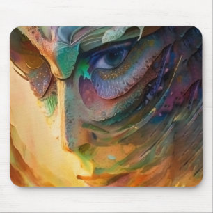 Fantastisches Frauenportrait Mousepad