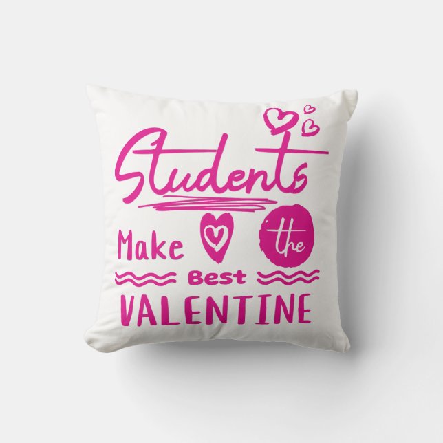 Fantastisches Geschenk für Lehrer am Valentinstag Kissen (Vorderseite)