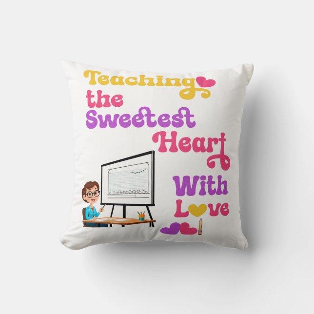Fantastisches Geschenk für Lehrer am Valentinstag Kissen (Vorderseite)