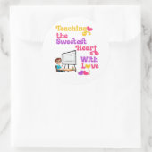 Fantastisches Geschenk für Lehrer am Valentinstag Runder Aufkleber (Tasche)