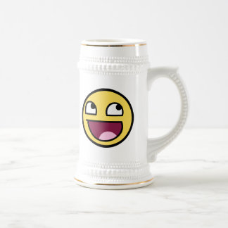 fantastisches Gesicht des fantastischen Gesichtes Bierglas