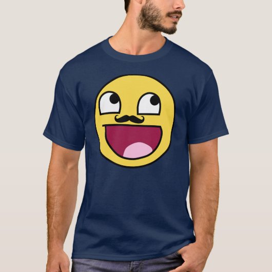 FANTASTISCHES GESICHT MIT DEM SCHNURRBART T-Shirt (Vorderseite)