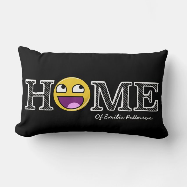 Fantastisches Gesichtfantastischer Housewarming Lendenkissen (Vorderseite)