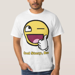 Fantastisches Gesichts-coole Geschichte Bro T-Shirt