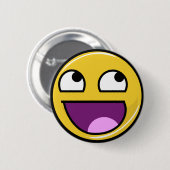 Fantastisches Gesichts-Internet Meme Button (Vorne & Hinten)