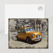 Fantastisches Gold Postkarte (Vorne/Hinten)