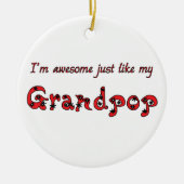 Fantastisches Grandpop Keramikornament (Vorne)