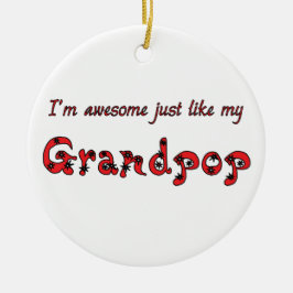 Fantastisches Grandpop Keramikornament