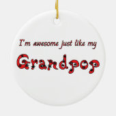 Fantastisches Grandpop Keramikornament (Hinten)