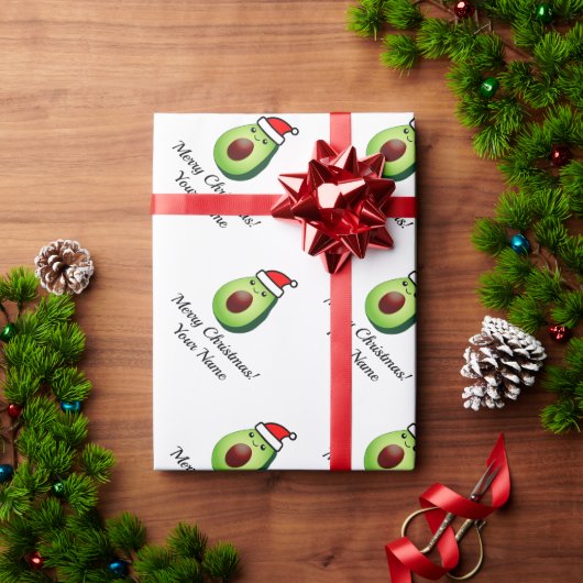 Fantastisches grünes Avocado Weihnachtsweihnachtsw Geschenkpapier (Feiertagsgeschenk)