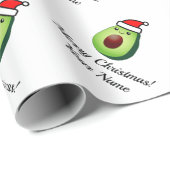 Fantastisches grünes Avocado Weihnachtsweihnachtsw Geschenkpapier (Rolleneckpunkt)
