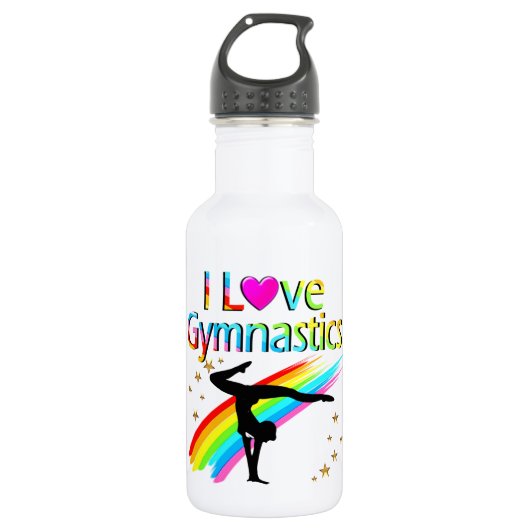 FANTASTISCHES GYMNAST GIRL I LIEBE GYMNASTIC DESIG EDELSTAHLFLASCHE (Vorderseite)