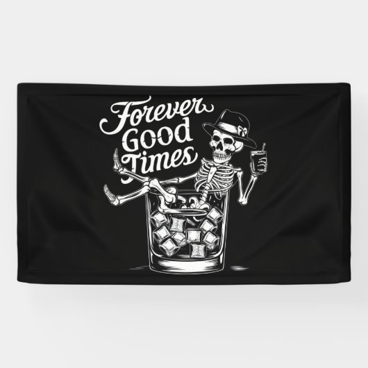 Fantastisches Halloween Skull für immer Banner (Horizontal)