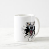 Fantastisches Hundegesicht Kaffeetasse (VorderseiteRechts)