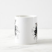 Fantastisches Hundegesicht Kaffeetasse (Mittel)