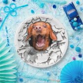 Fantastisches Hundegesicht Pappteller (Party)