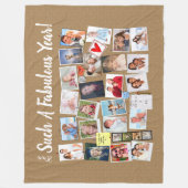 Fantastisches Jahr für Ihr eigenes Foto Fleecedecke (Vorderseite)