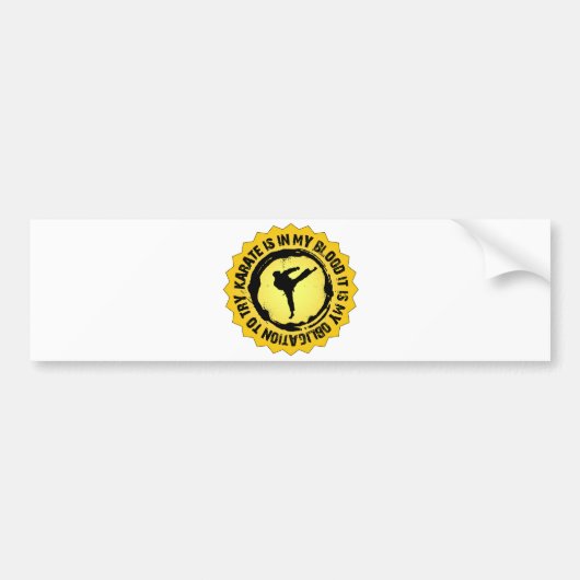 Fantastisches Karate-Siegel Autoaufkleber (Vorne)