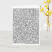 Fantastisches Labyrinth! Maya1 Gruß-Karte Karte (Gelbe Blume)