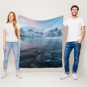 Fantastisches Licht in Island Stokksnes, Fleecedecke
