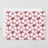 Fantastisches Luau Party Retro Style Pinup Einladung (Rückseite)